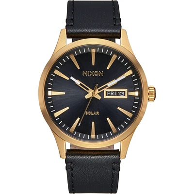 Nixon Sentry Solar Leather