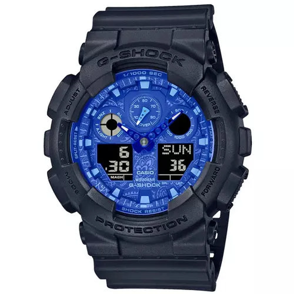 G-Shock GA100BP-1A Paisley Blue Watch