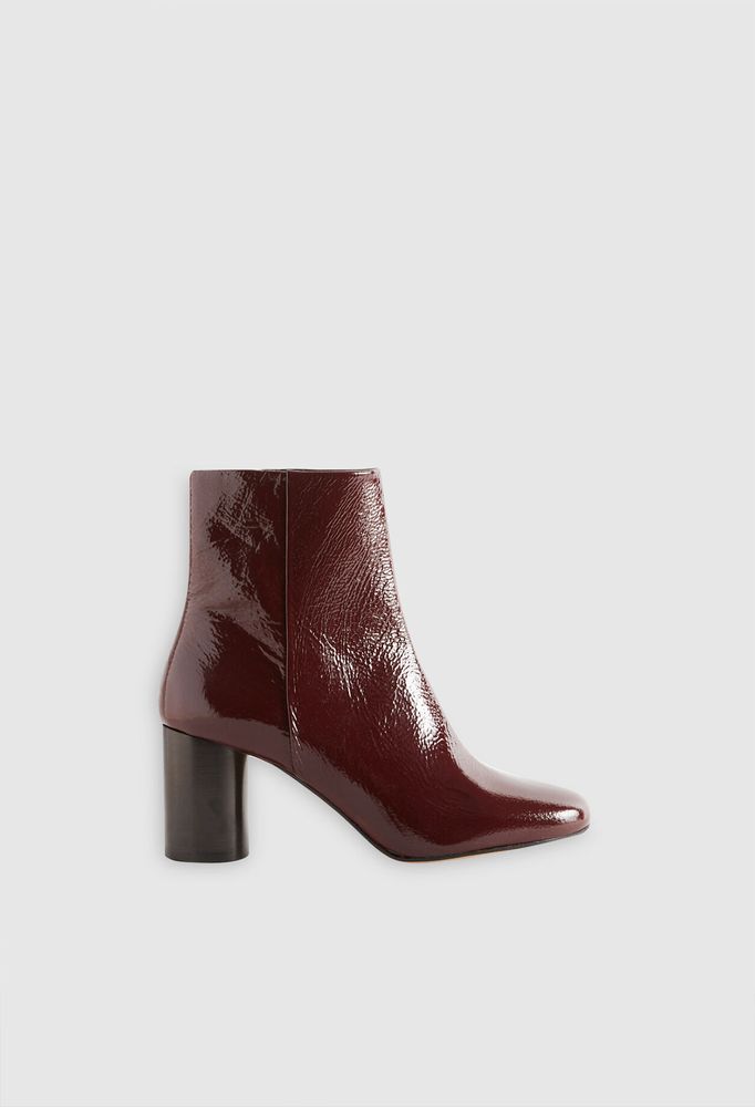 Bottines en cuir responsable vernis