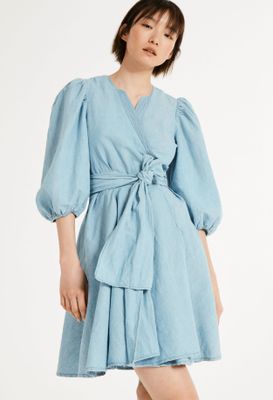 Robe bleu denim