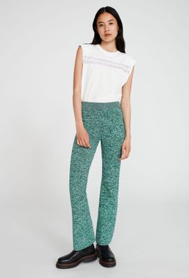 Pantalon en maille chinée