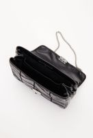 Sac à main noir en cuir responsable
