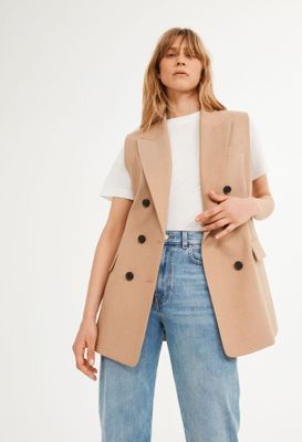 Veste sans manches en laine traçable