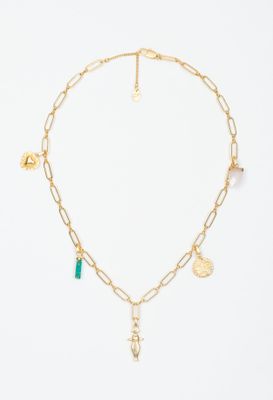 Collier doré à maillons