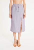 Jupe midi fendue