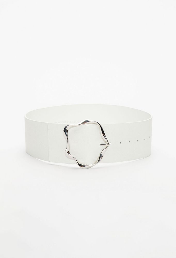 Ceinture large en cuir responsable