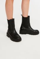 Boots montantes en cuir responsable