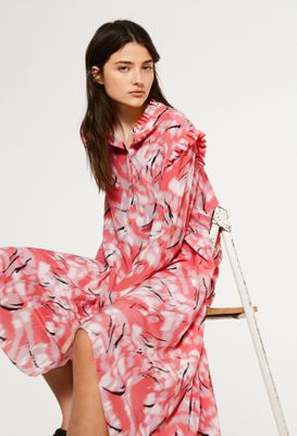 Robe longue en soie