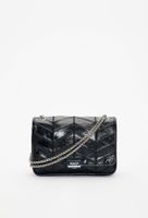Sac à main noir en cuir responsable
