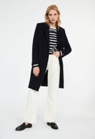 Manteau droit mi-long