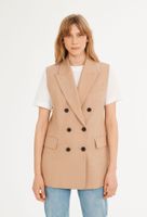 Veste sans manches en laine traçable