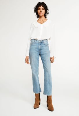 Chemise à col en viscose responsable