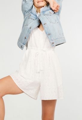 Combi-short Ã  bretelles en coton bio