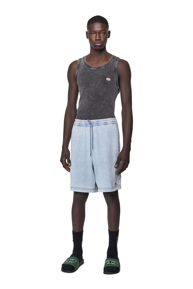 D-BOXY TRACK DENIM JOGGJEANS SHORTS