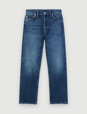 Jean droit taille haute