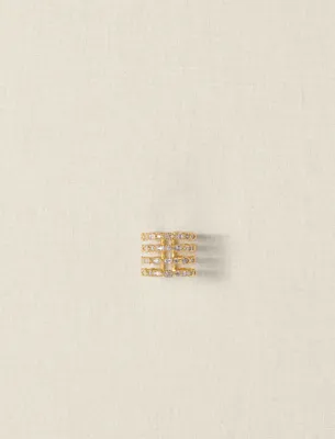 Bague ornée de pierres