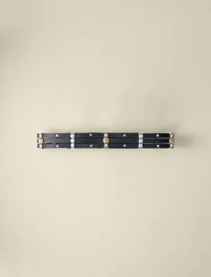 Ceinture en cuir à rivets
