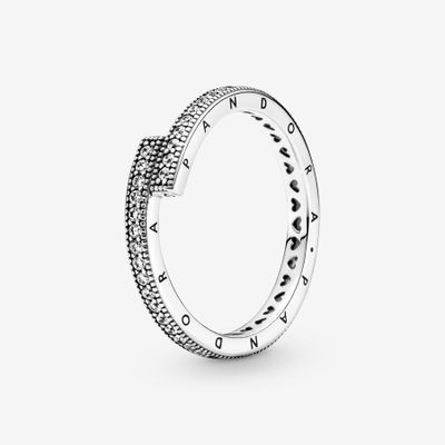 Bague Chevauchante Scintillante