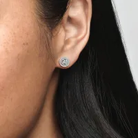 Clous d'Oreilles Halo Double Scintillants