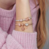 Charm Cœur de Maman Rose
