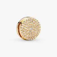 Charm Clip Pavé Rond