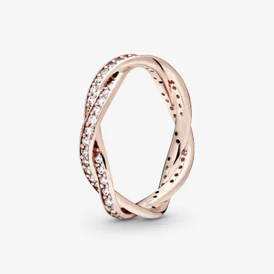 Bague Torsades Scintillante