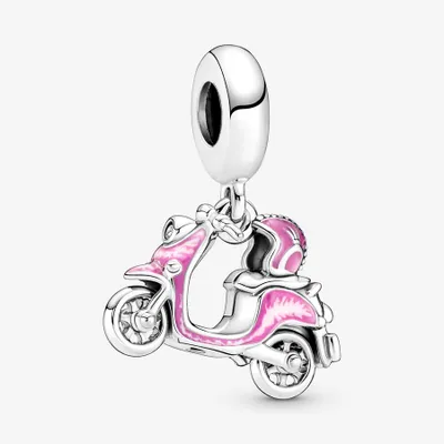 Charm Pendant Scooter Rose