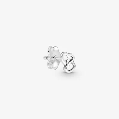 Clou d'oreille double coeurs Pandora ME