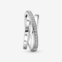 Anneau Triple Pavé Crois