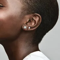 Clous d'Oreilles Halo Goutte Scintillants