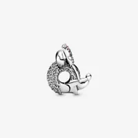 Charm Clip Disney Minnie Nœud Pavé Rose