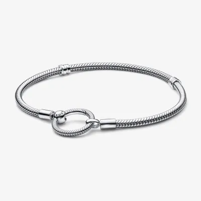 Bracelet Maille Serpent Fermoir O Pandora Moments