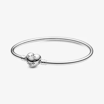 Bracelet Jonc Fermoir Cœur Pandora Moments