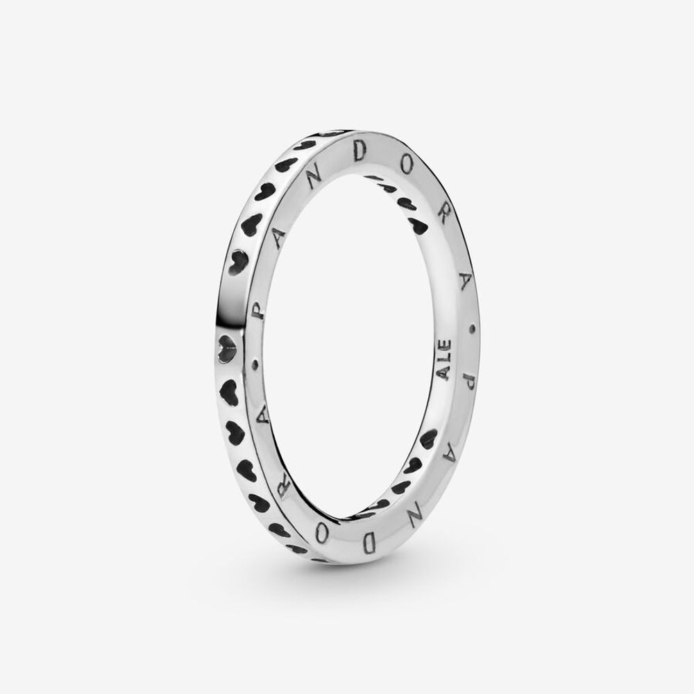Bague Cœurs & Signature Pandora