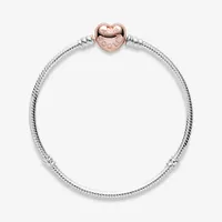 Bracelet Cœur & Maille Serpent Moments
