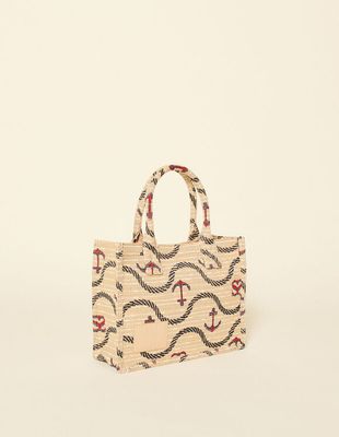 Petit cabas en jacquard