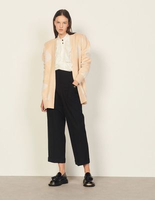 Cardi coat Ã  motifs jacquard