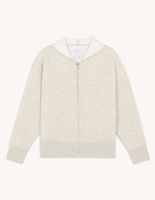 Hoodie zippé avec broderie au dos