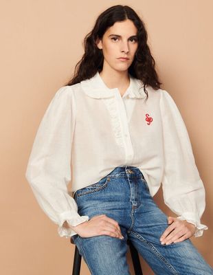 Chemise brodée
