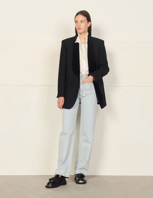 Veste de tailleur avec col chÃ¢le