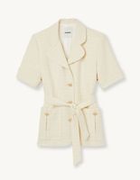 Veste en tweed à manches courtes