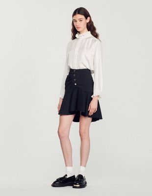Jupe courte asymétrique