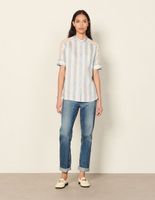 Chemise rayée en lin