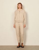 Hoodie zippé avec broderie au dos