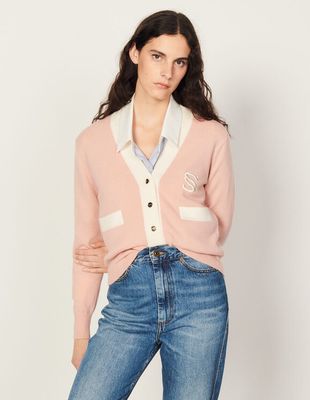 Cardigan en laine et cachemire