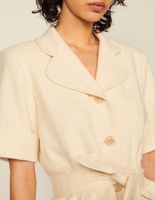 Veste en tweed à manches courtes