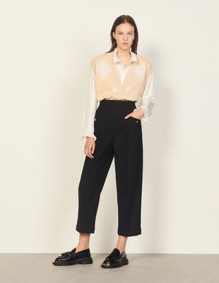 Pantalon taille haute