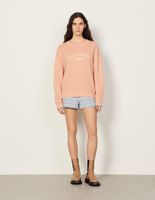 Sweat brodé en coton biologique