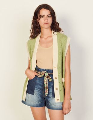 Short en jean dÃ©lavÃ©