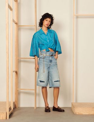 Chemise fluide en soie